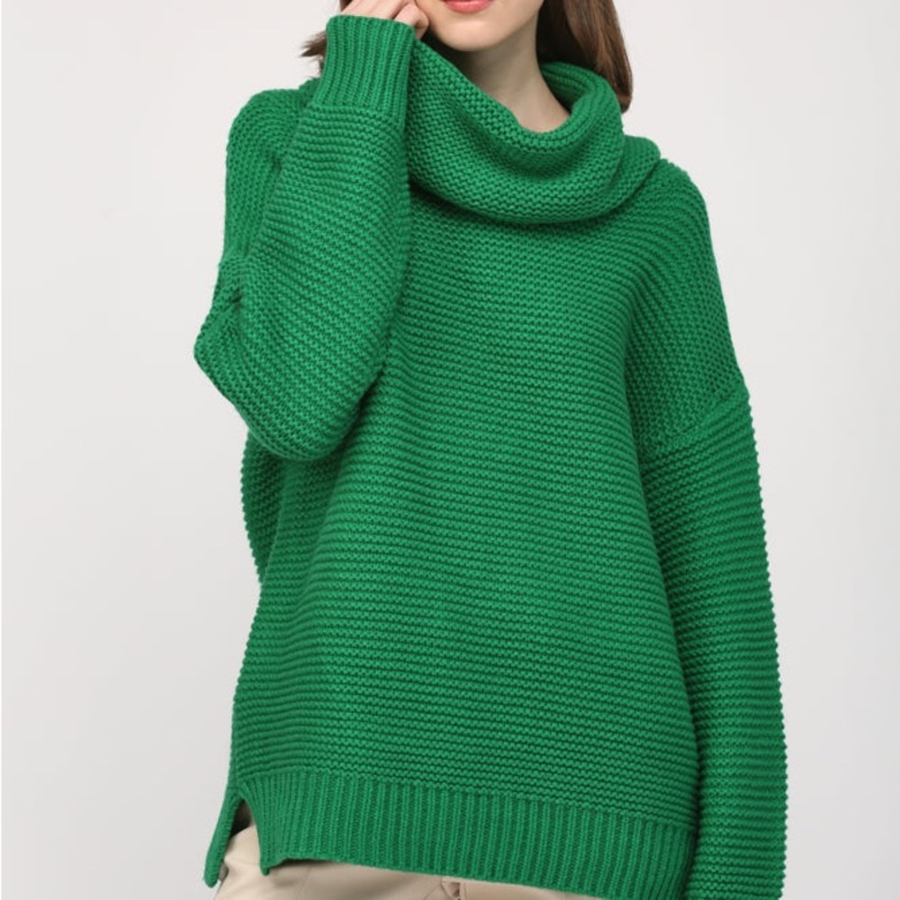 Blushing Heart Evergreen Knit Sweater Kelly Green Small/Medium